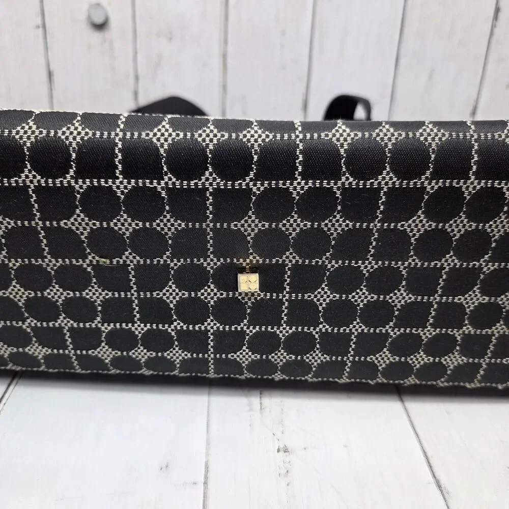 Kate Spade Large Baby Diaper Bag / Tote /Travel /Work Noel Print Black Ivory